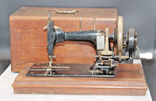 Antique Frister & Rossmann Hand Crank Sewing Machine Model TS Heavy Duty Used