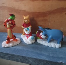 3 X Christmas Stocking Ornament Figurine Winnie The Pooh Tigger and Eeyore