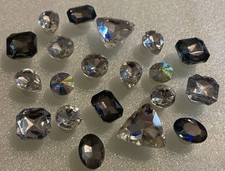 Croc Charms Bundle x20, Clear Gems With A Few Black Gems Jibbitz