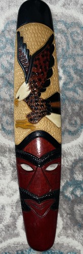 Original art tiki mask - art,