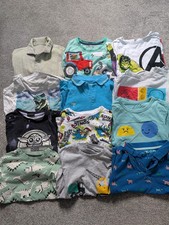 Boys T-Shirt Bundle Aged 4-5 Years Inc Mario Sonic Avengers x 12 items 