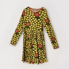 Duns Dress Retro Flower Print