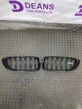 14-20 BMW M3 F80 PAIR LEFT & RIGHT FRONT KIDNEY GRILLES BLACK 8068582 8068583