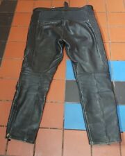 WOLF MANS MOTORBIKE LEATHER TROUSERS.....MADE IN ENGLAND....SIZE 40