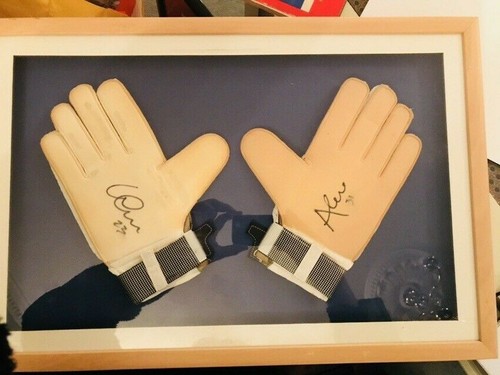 Framed signed goalkeepers - framed,