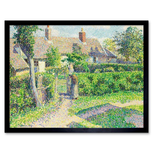 Pissarro peasants houses - pissarro,