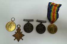 2 Groups WW1 Medals Brothers BRADLEY Yorkshire Regiment/Kings Royal Rifle Corps