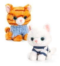 Keel Toys Pickles The Cat 14cm Plush Ginger Or White Kitten Soft Toy