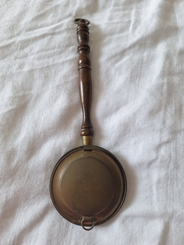 Vintage miniature brass bed - brass,