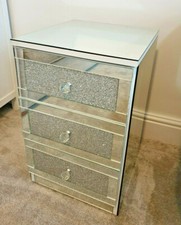 Silver glitter mirror glass - silver,