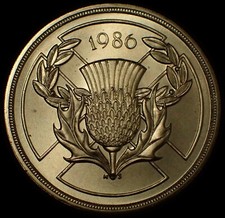 UK 2 Pounds 1986 Elizabeth II