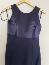 Midnight blue satin - midnight,