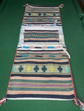 Vintage handwoven cotton kilim - handwoven,