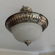 Metal Ceiling Light With Glass