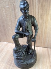 Antique Spelter Miner,Figurine
