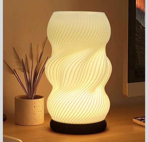 Bedside lamp table - table, light
