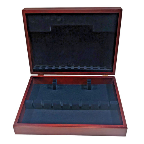 Mahogany cutlery canteen - cutlery,