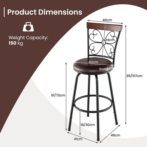 Swivel bar stool - swivel, adjustable