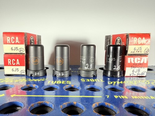 Closely matched quad rca 6j5 - matched,
