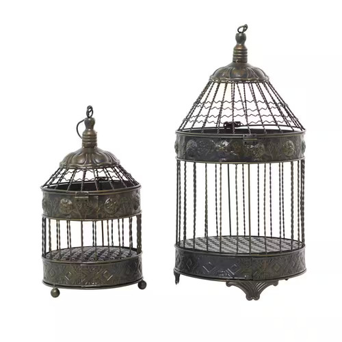 Decorative bird cage lantern - bird,