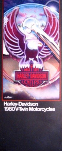 1980 harley davidson twin - harley, v-twin