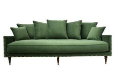 SWOON Winchester Three-seater Sofa in Grass Easy Velvet BRAND NEW (146)