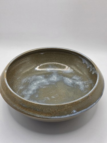 Studio pottery stoneware bowl - pottery,