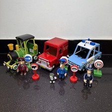 Postman Pat Bundle Friction Vehicles & Figures Post Van, Train & Police Car