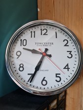 Vintage Oversized Chrome TOWESTER Clock