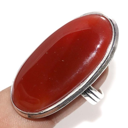 925 silver plated - silver, carnelian