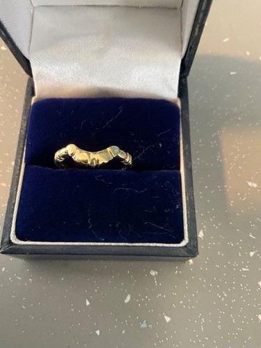 9ct gold wishbone ring size - 9ct,