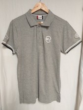 Clique Men's Polo Shirt  light grey Small Jaguar /Land rover Logo (H17)