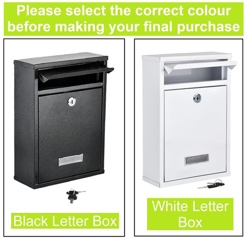 Large black lockable post - black, box