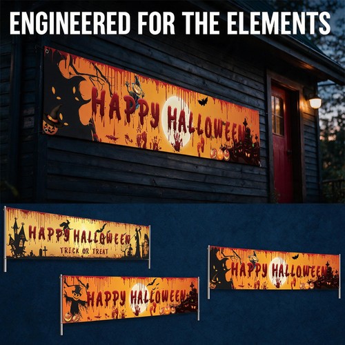 Happyhalloween hanging banner - hanging,