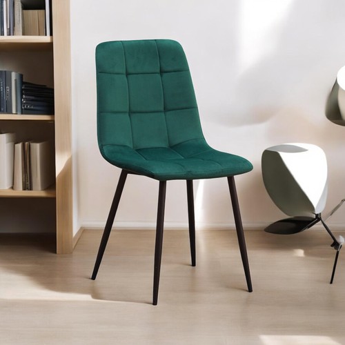 Green fabric dining - fabric, chair
