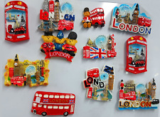 3D CERAMIC FRIDGE MAGNET LONDON ICONS SOUVENIR Fridge Magnets Multipack UK stock