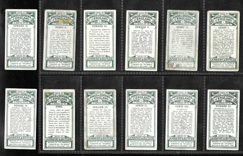 Lambert butler cards - 12,