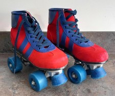 Vintage Roller Skates. Red and