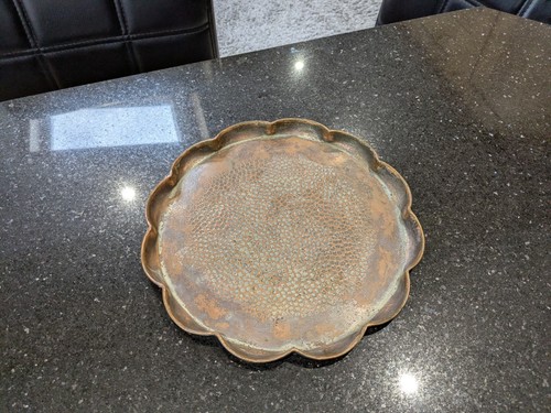 Copper tray vintage arts - copper,