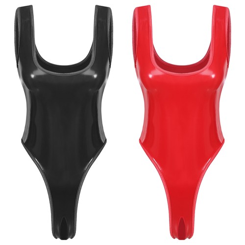 Women pvc leather wet - pvc, look