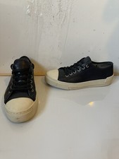 Bertie black leather sneaker - bertie,