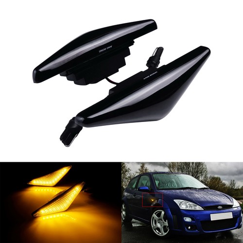Black lens amber led side - lens,