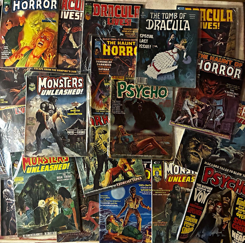 Vintage horror magazine lot - vintage,