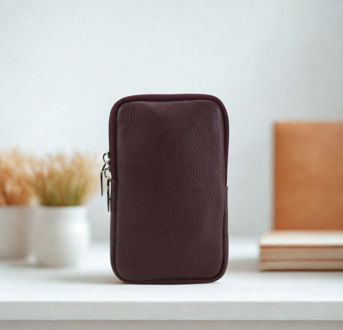 Real leather phone crossbody - phone,
