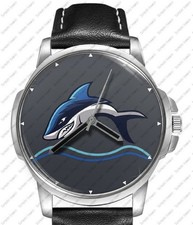 Shark Diving Black Leather
