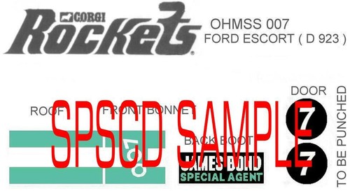 James bond 007 corgi rockets - corgi,