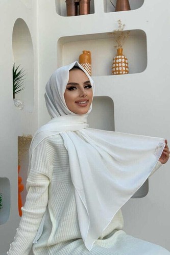 Chiffon large plain shawl head - shawl,