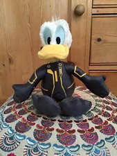 Disney Parks Shanghai Tron Donald Duck Glow Lightcycle Soft Plush Toy 10"
