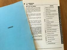 Honda CB650  Workshop manual , No issue date , See below     