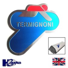 New Termignoni 3D Exhaust Sticker Heat Resistant Aluminium 85 x 85 UK Seller